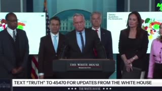 MAHA RFK WH press conference excerpt