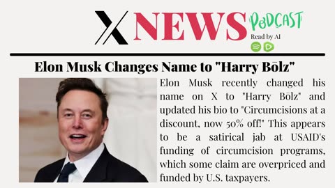 Elon Musk Changes Name to "Harry Bōlz"