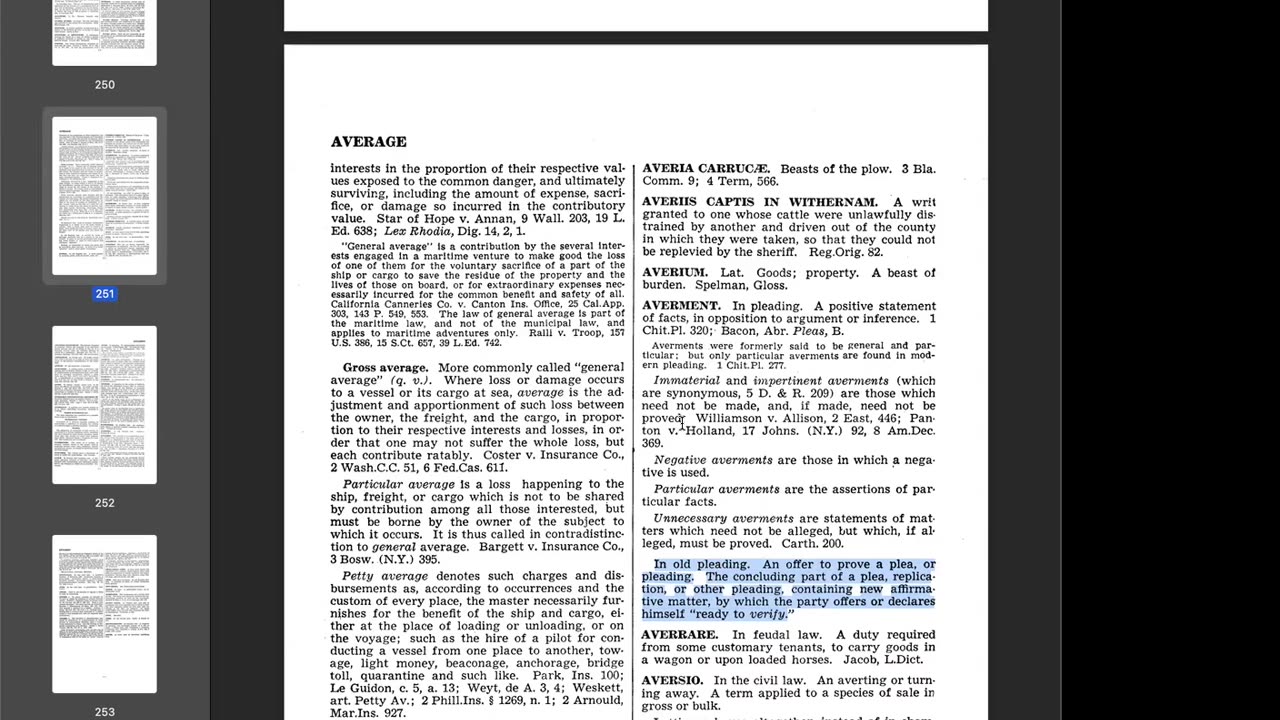 Definition of Averment