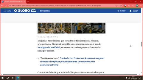 Amazon anuncia corte de 14 mil postos de trabalho em todo o mundo a partir de hoje.mp4