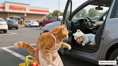 Papa Cat Misses Ginger Kitten 😿, A Surprise Gift from Papa Cat's Heart 💕 _ Funny Cat Videos
