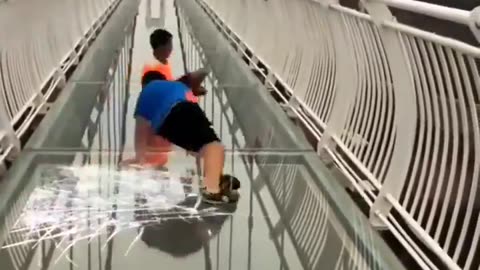 Sky Walkway Suddenly Breaks As Kids Walk On