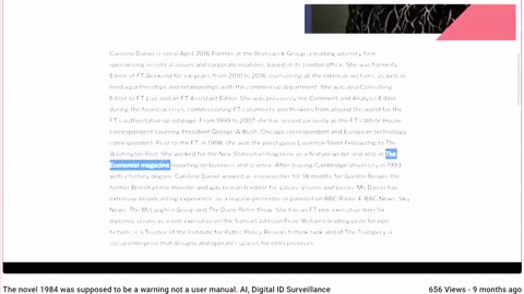 The novel 1984 was supposed to be a warning not a user manual. AI, Digital ID Surveillance State