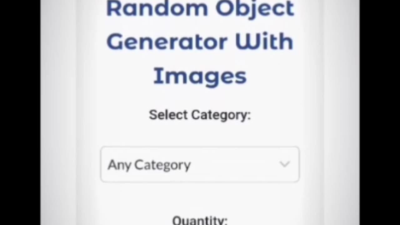 Discover Endless Creativity with Random Object Generator | Free Online Idea Tool