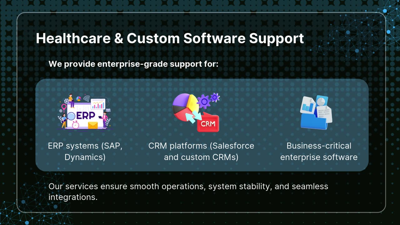 Software Maintenance and Support for Healthcare Applications