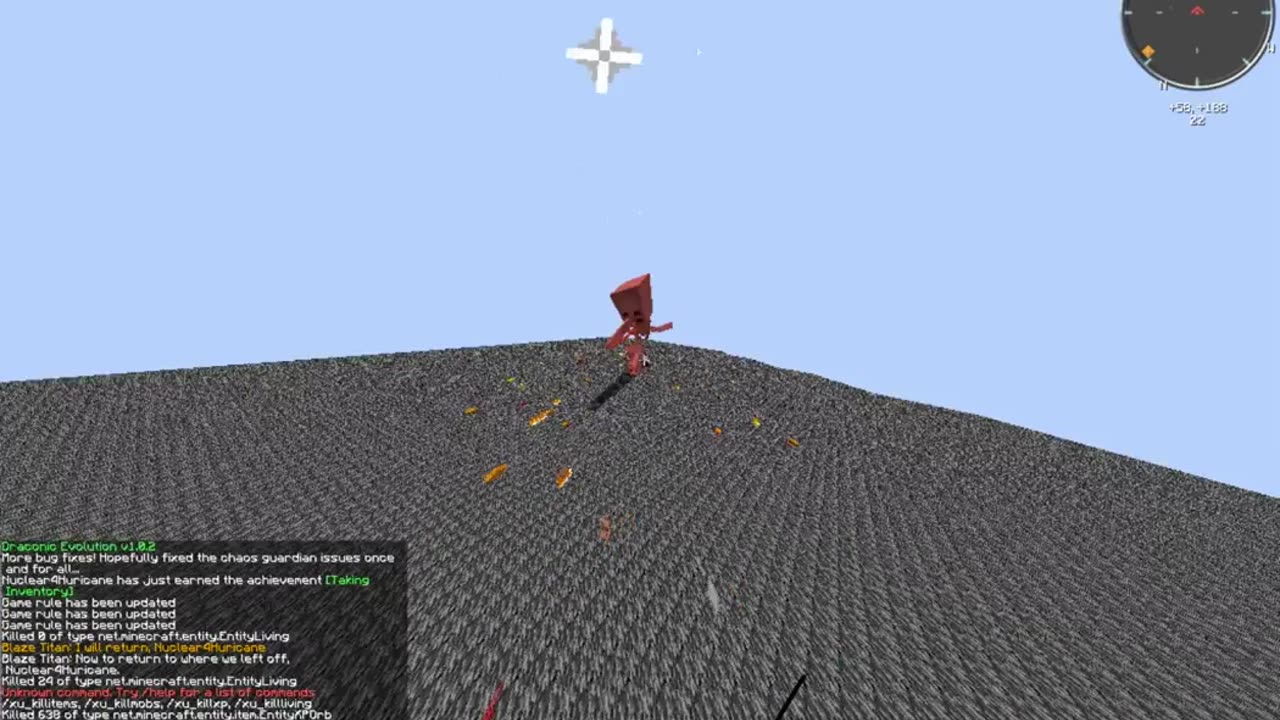 Minecraft mob battle skeleton titan vs zombie titan