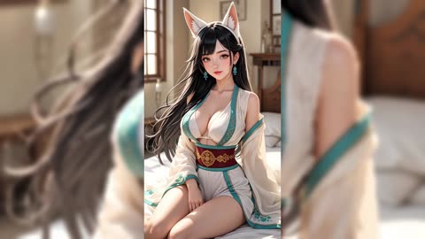 Elegant Fox Spirit: Beauty in Tradition / ai lookbook 19 #bikini