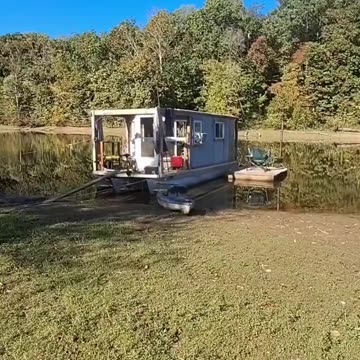 This guy is just living on the water basically for free...