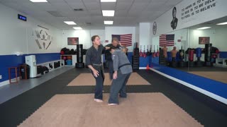 An example of the American Kenpo technique Marriage of the Rams