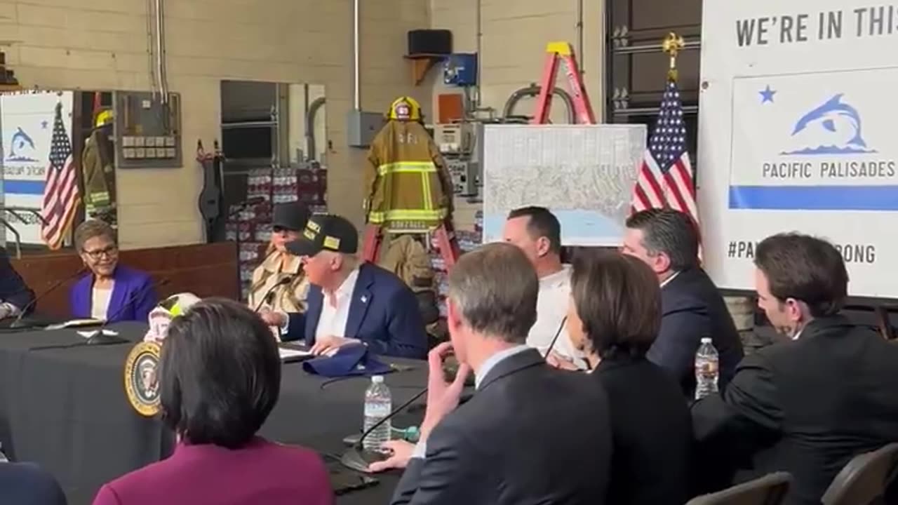 President Donald J. Trump comes to the defense of LA Mayor Karen Bass.