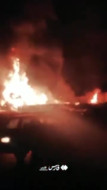 Huge blasts erupt in Shiraz, Iran, following a fire at an LPG filling facility.