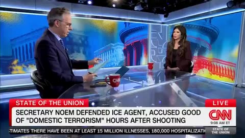 Kristi Noem Shuts Down Jake Tapper, Takes Him to School on What Domestic Terrorism Is