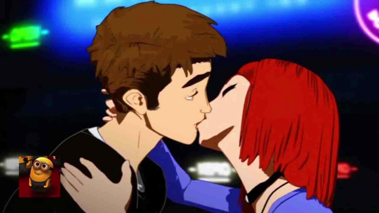 Spider-Man - Mary Jane Kisses Peter (And Harry Too!) (S1E3) _ Movieclips