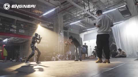 EngineAI released BTS of T800 promo