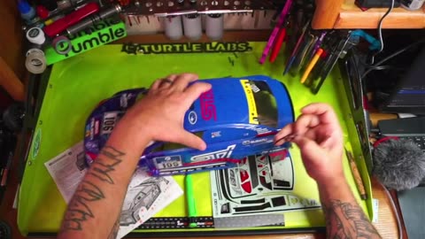 Cutting More Stickers for the Tamiya TT02