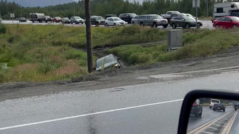 Chevy Stuck in a Ditch