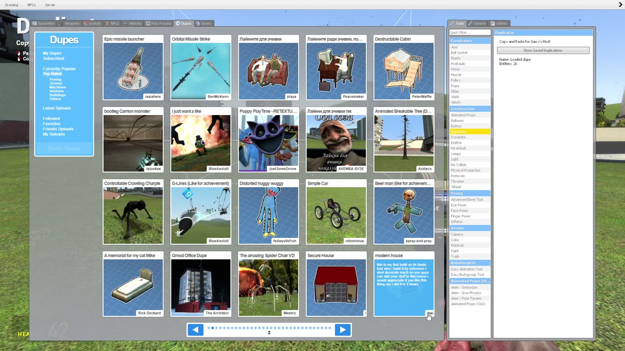 Playing Garrys Mod - (No Commentary).
