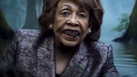 Maxine Waters as a Swamp Creature