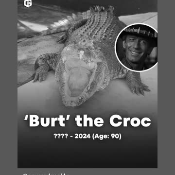 Rip to burt the croc from crocodile 🐊 dundee rip to the croc 😔🙏🕊🕯🐊12/24/24