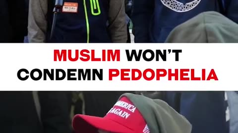 Muslim Student REFUSES to condemn pedophilia.