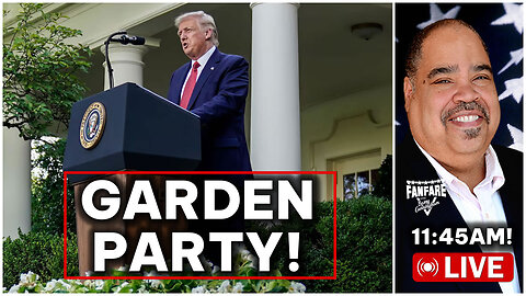 PRESIDENT TRUMP HOSTS A LUNCH FOR REPUBLICANS IN THE ROSE GARDEN | MIKE JOHNSON PRESSER