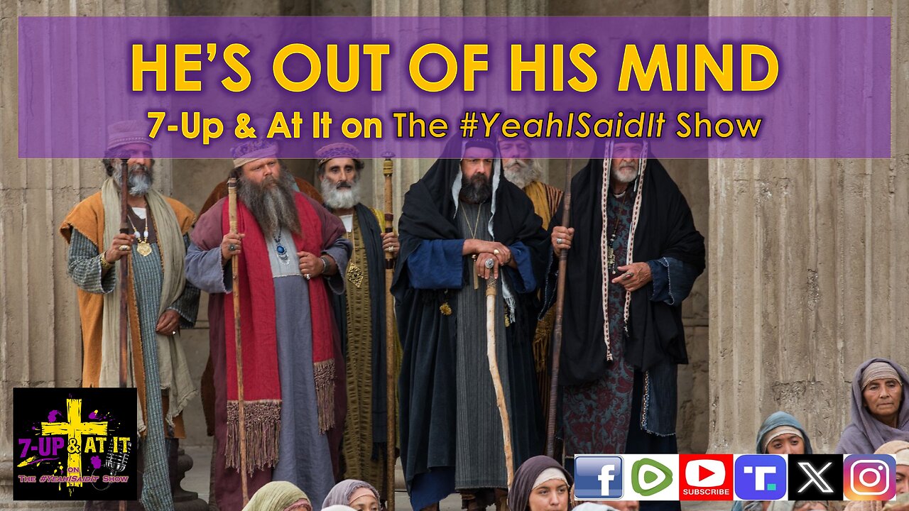 WORD OF THE DAY: JOHN 10:20 - HE'S OUT OF HIS MIND