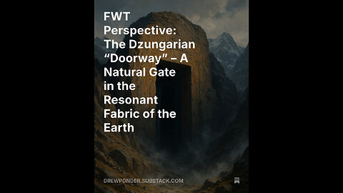 FWT Perspective: The Dzungarian “Doorway” – A Natural Gate in the Resonant Fabric of the Earth