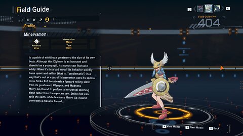 minervamon all digivolution/de-digivolution/profile Digimon Story Time Stranger