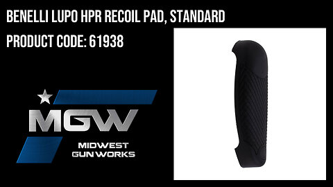 Benelli LUPO HPR Recoil Pad, Standard - 61938