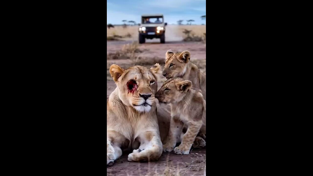 From Horn Strike to Survival The Rescue Of a Mother Lion.