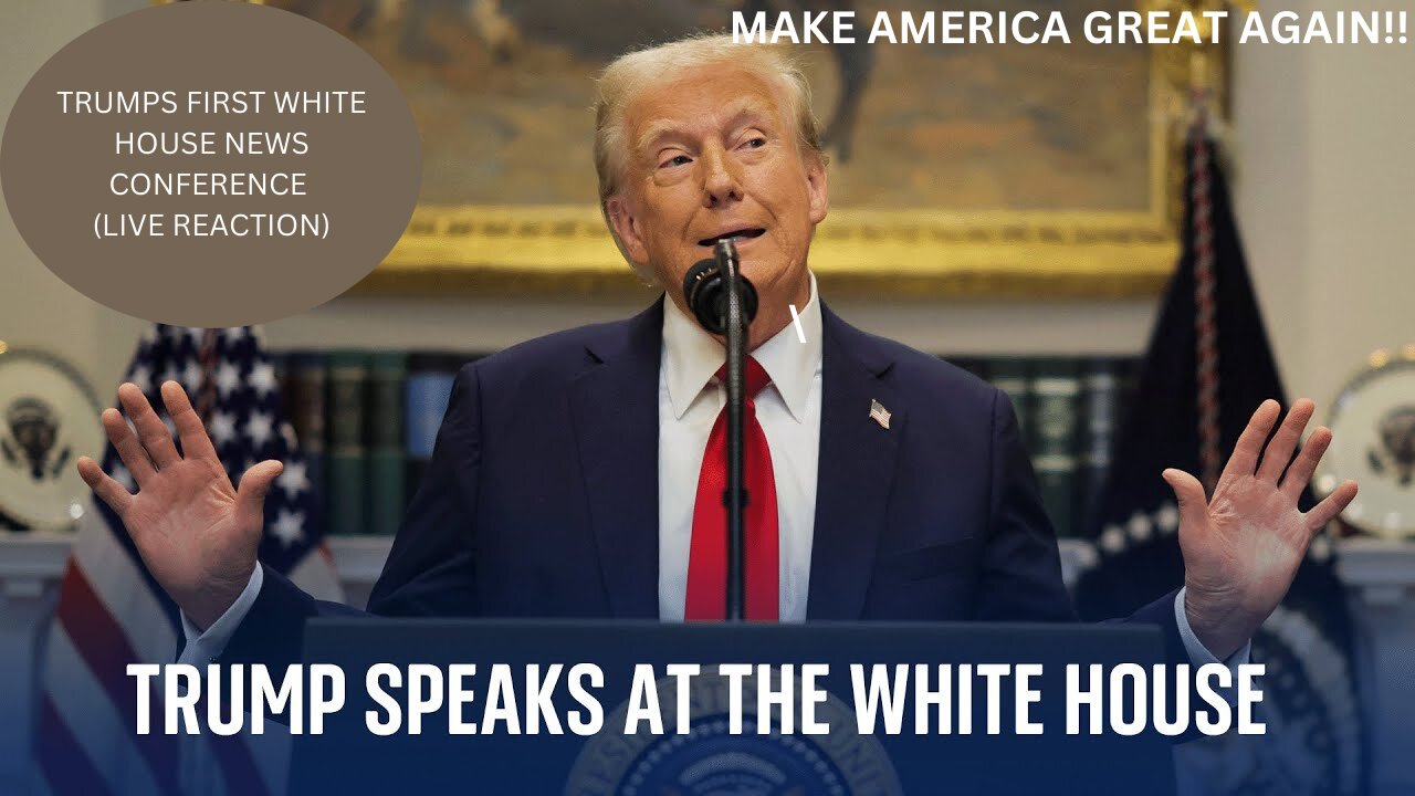 TRUMP'S FIRST WHITE HOUSE NEWS CONFERENCE ((LIVE).