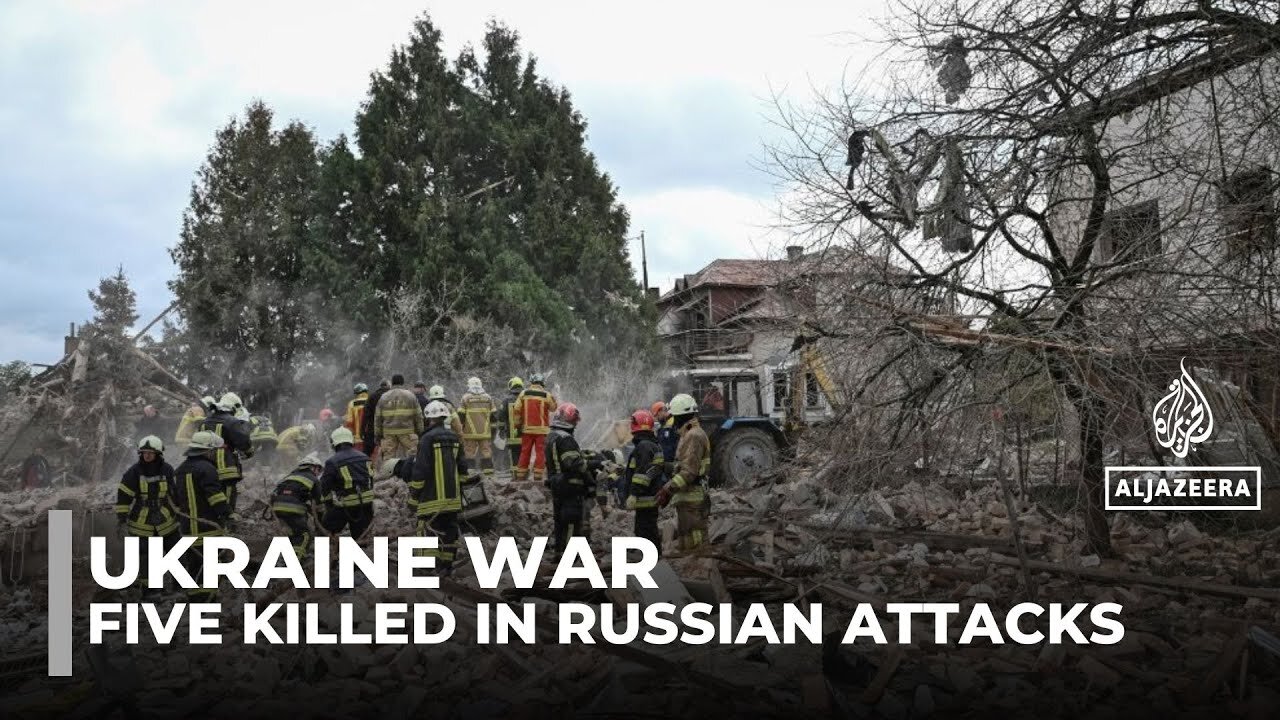 Five killed across Ukraine in overnight Russian attacks