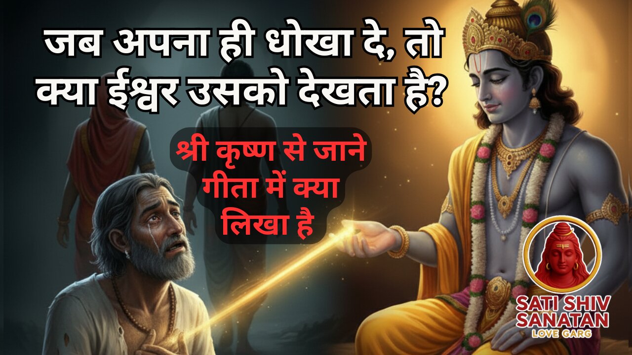 जब अपना ही धोखा दे, shree krishan se jane. Geeta Saar