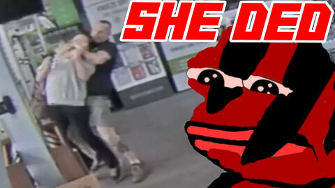Woman Get's Choke Slammed Trying to Rob a Gun Store