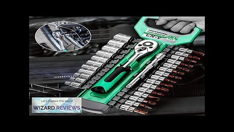 1/4 inch Ratchet Socket Wrench Set Mechanic Tool Kit and Sockets Set Review