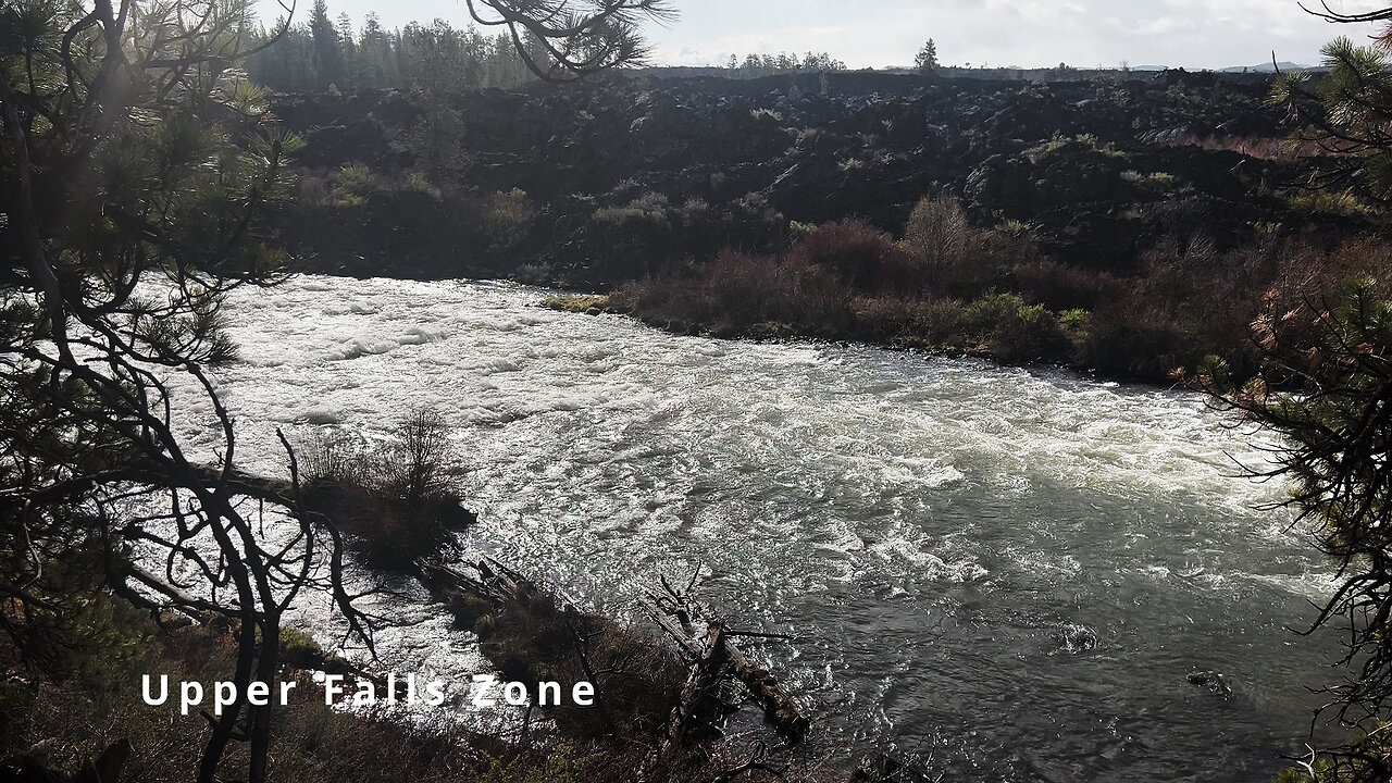 HIKING EXPLORING the Deschutes River Upper Falls Zone IN THE POURING RAIN! | Central Oregon | 4K