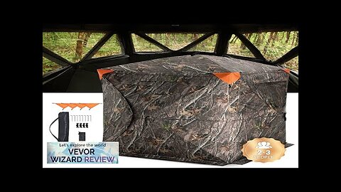 VEVOR Hunting Blind 270° See Through Ground Blind 2-3 Person Pop Review