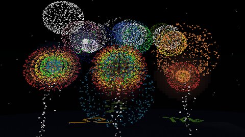 #New #Years #Fireworks #Display in #minecraft #creative