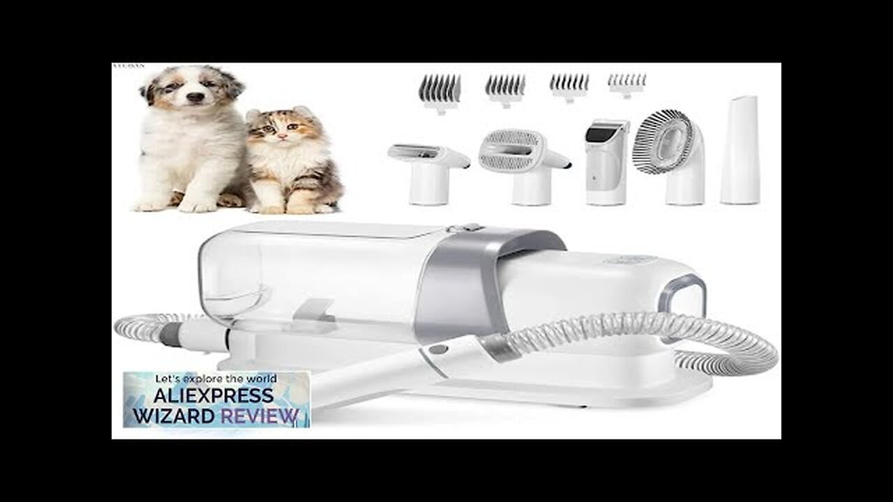 Pet Grooming Kit Vacuum Dog Grooming Clippers Pet Hair Remover with Powerful Review