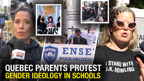 Antifa confront parents demonstrating against gender ideology in schools