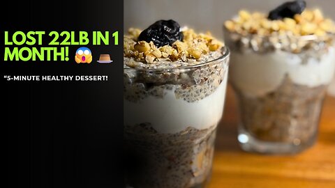 Lost 22lb in 1 Month! 😱 Dessert in 5 Minutes 🍮 | Healthy No-Sugar Weight Loss Recipe