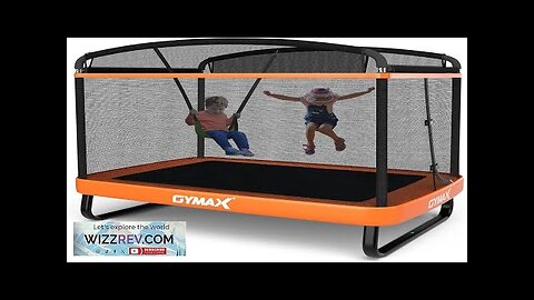 GYMAX Trampoline for Kids 6FT Toddler Trampoline with Swing & Enclosure Safety Review