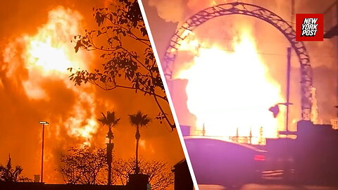 Watch: Massive fireball erupts at Los Angeles oil refinery 
