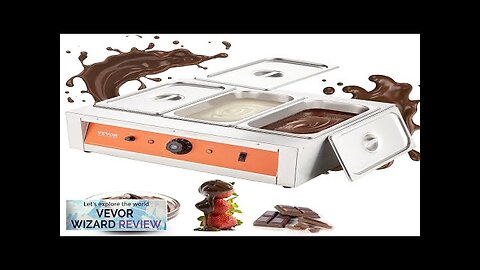 VEVOR Chocolate Tempering Machine 26.5 Lbs 3 Tanks Chocolate Melting Pot TEMP Review