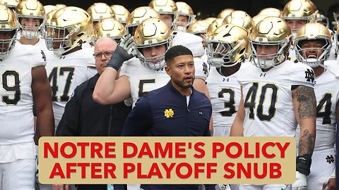 Notre Dame Football Announces New Policy After Playoff Snub