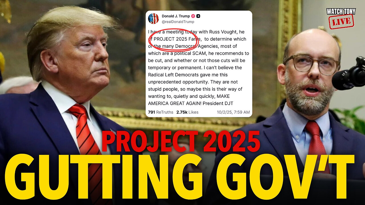 Trump GUTTING Government with PROJECT 2025 | The Tony Michaels Podcast #1005