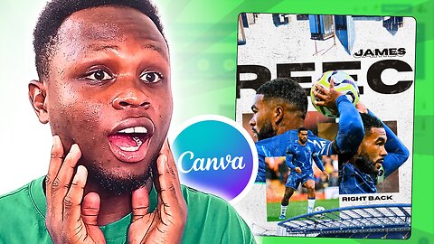 Create a STUNNING Football Player Design in Canva