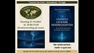 27.10,25; «Vann som er opphavet til alt liv» — Irena Zimmermann, Eisenkraut.no