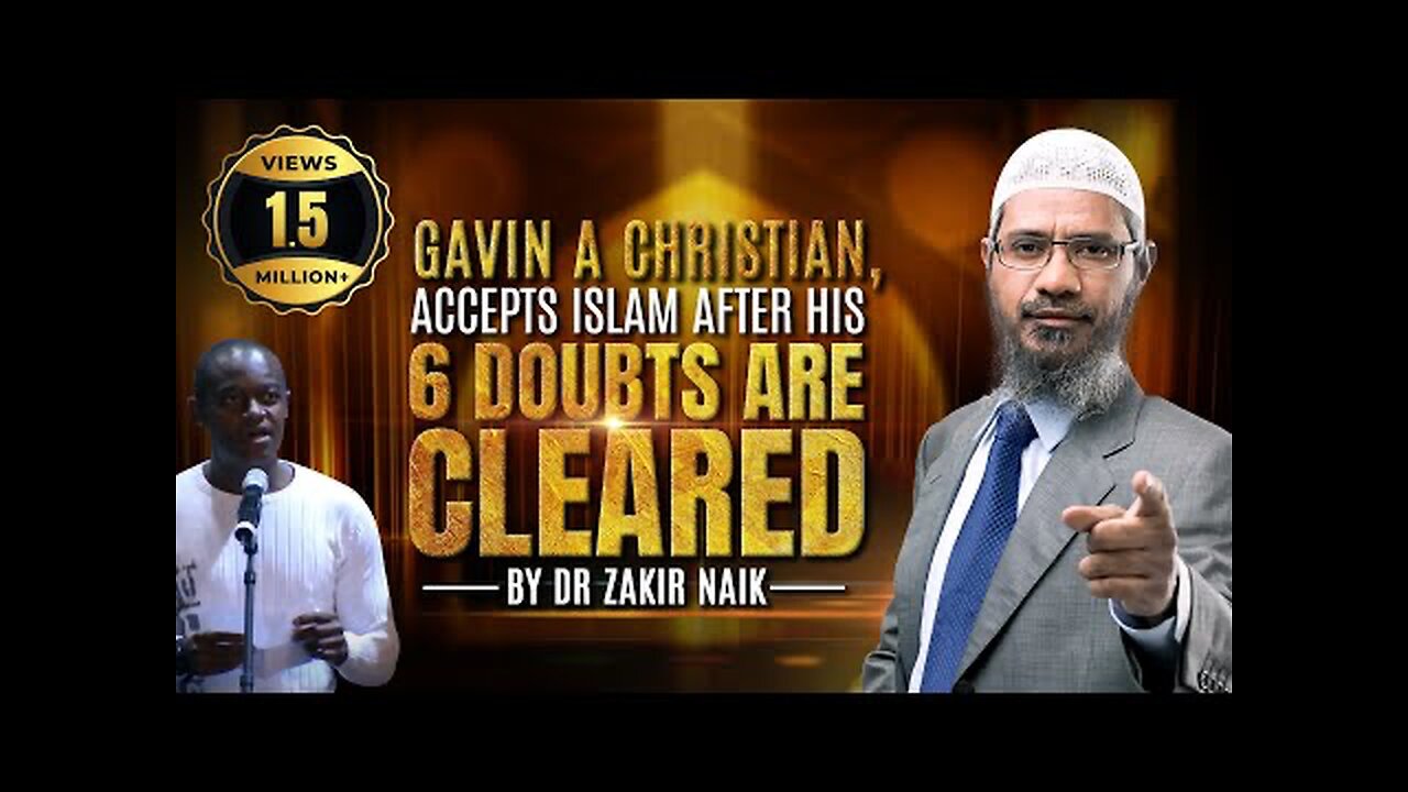 Gavin a Christian, Accepts Islam after his 6 Doubts are Cleared by Dr Zakir Naik