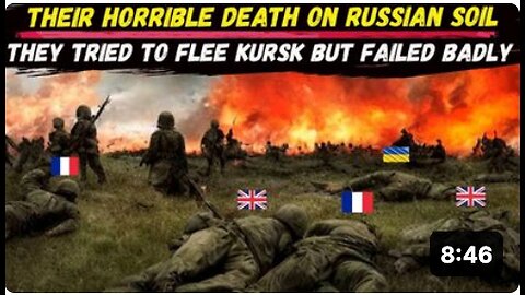 A Large Group of BRITISH and FRENCH Mercenaries Were Blown to Pieces During Their Escape From KURSK